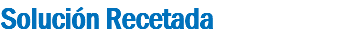 Solución Recetada